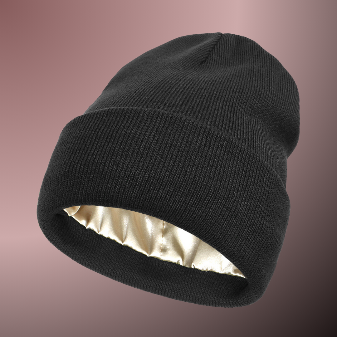 Satin-Lined Beanie