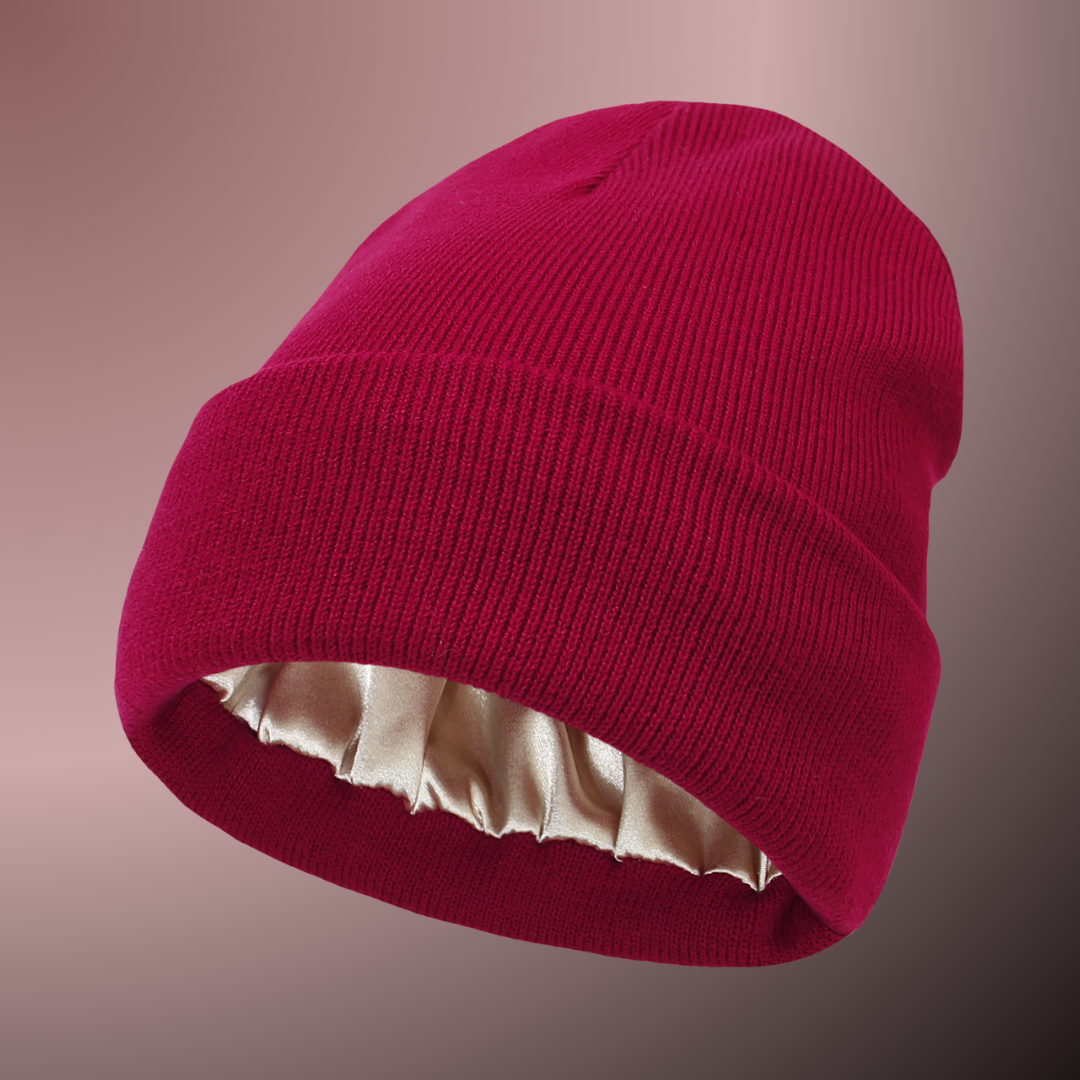 Satin-Lined Beanie