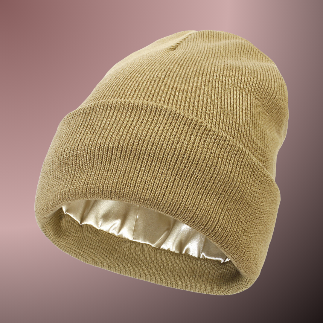 Satin-Lined Beanie