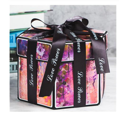 EXPLOSION GIFT BOX (Violet Flower)