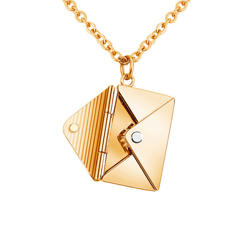 LOVE YOU Envelope Necklace